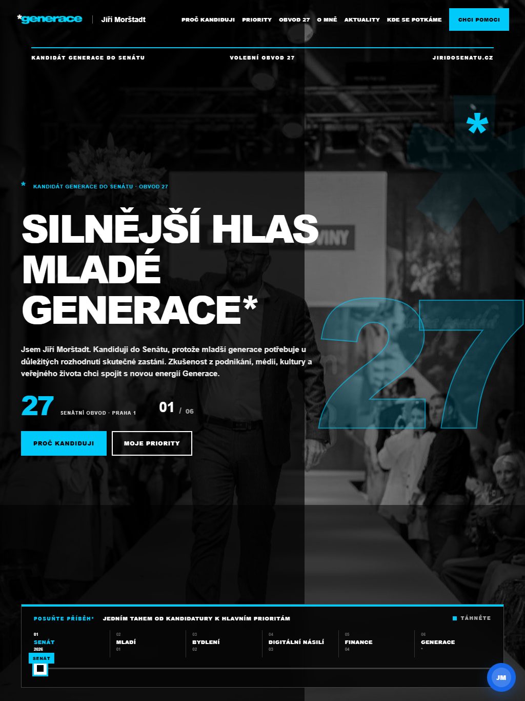 Web Jiří Morštadt – tablet