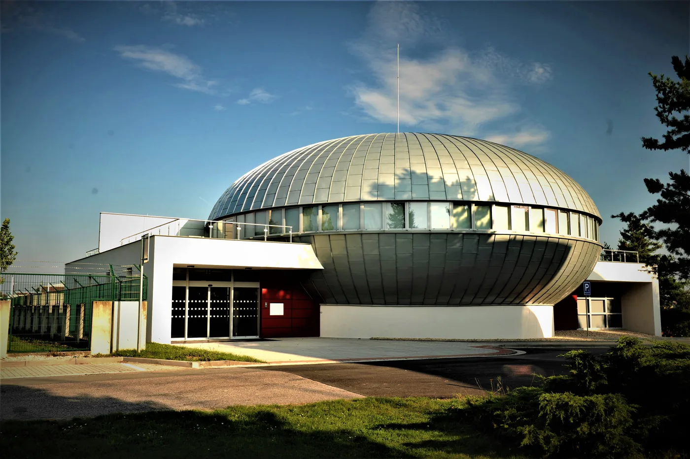 The dome of the digital planetarium in Hradec Králové